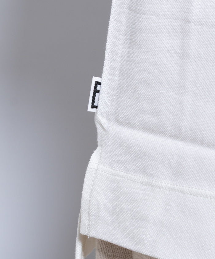 【EMON】KATAKURI - WHITE / エモン カタクリ モックネックTシャツ ホワイト コットン 鹿の子素材 正規取扱店 神奈川 鎌倉 オンラインショップ 通販