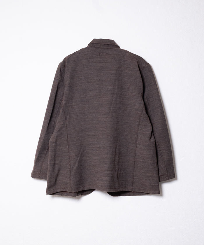 KNIT LEISURE JACKET TRI BLEND JERSEY KNIT