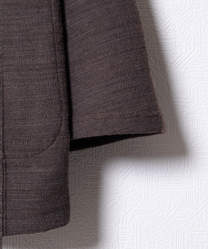 KNIT LEISURE JACKET TRI BLEND JERSEY KNIT