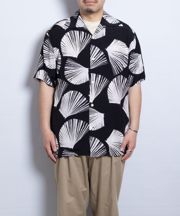 【Aloha Blossom】KUBA - BLACK / アロハブロッサム クバ レーヨン アロハシャツ ブラック 黒 2025SS 2025春夏 正規取扱店 神奈川 鎌倉 オンラインショップ 通販