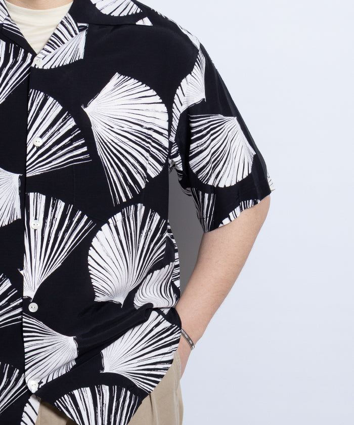 【Aloha Blossom】KUBA - BLACK / アロハブロッサム クバ レーヨン アロハシャツ ブラック 黒 2025SS 2025春夏 正規取扱店 神奈川 鎌倉 オンラインショップ 通販