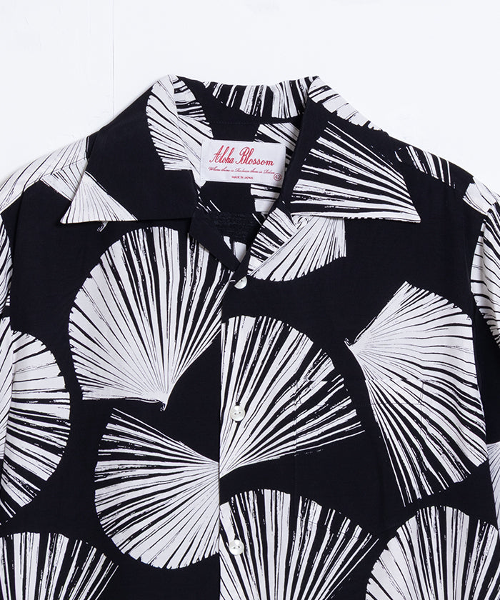 【Aloha Blossom】KUBA - BLACK / アロハブロッサム クバ レーヨン アロハシャツ ブラック 黒 2025SS 2025春夏 正規取扱店 神奈川 鎌倉 オンラインショップ 通販
