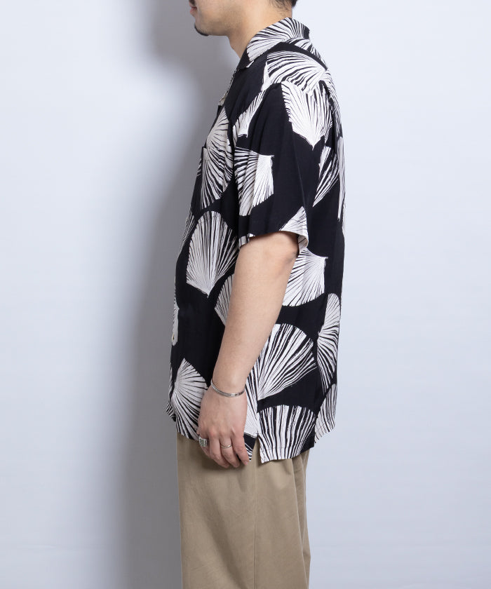 【Aloha Blossom】KUBA - BLACK / アロハブロッサム クバ レーヨン アロハシャツ ブラック 黒 2025SS 2025春夏 正規取扱店 神奈川 鎌倉 オンラインショップ 通販