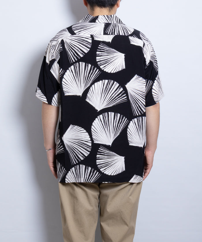 【Aloha Blossom】KUBA - BLACK / アロハブロッサム クバ レーヨン アロハシャツ ブラック 黒 2025SS 2025春夏 正規取扱店 神奈川 鎌倉 オンラインショップ 通販