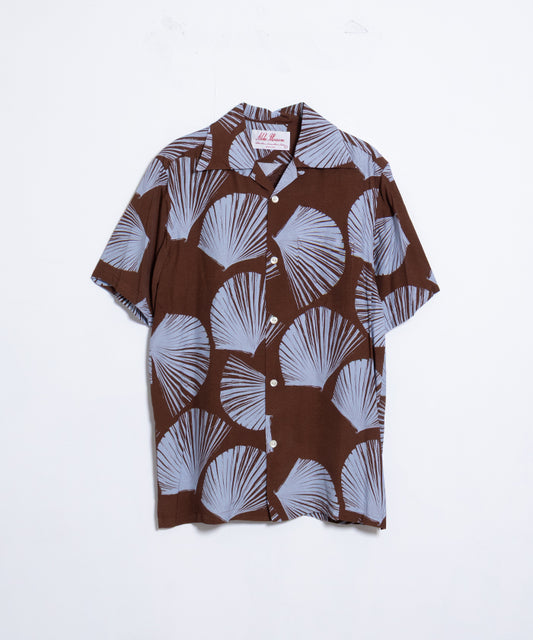 【Aloha Blossom】KUBA - BROWN / アロハブロッサム クバ レーヨン アロハシャツ ブラウン 2025SS 2025春夏 正規取扱店 神奈川 鎌倉 オンラインショップ 通販