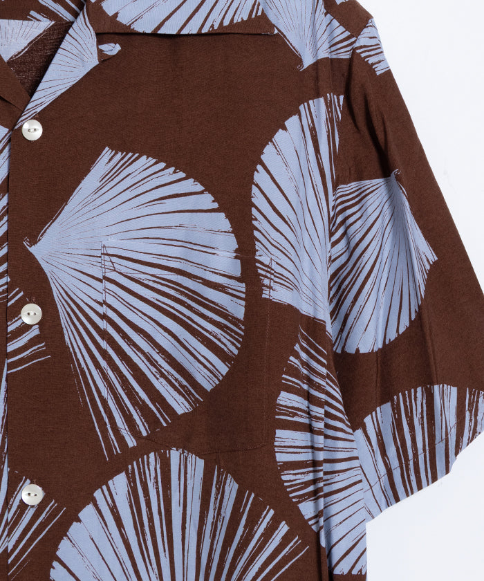 【Aloha Blossom】KUBA - BROWN / アロハブロッサム クバ レーヨン アロハシャツ ブラウン 2025SS 2025春夏 正規取扱店 神奈川 鎌倉 オンラインショップ 通販