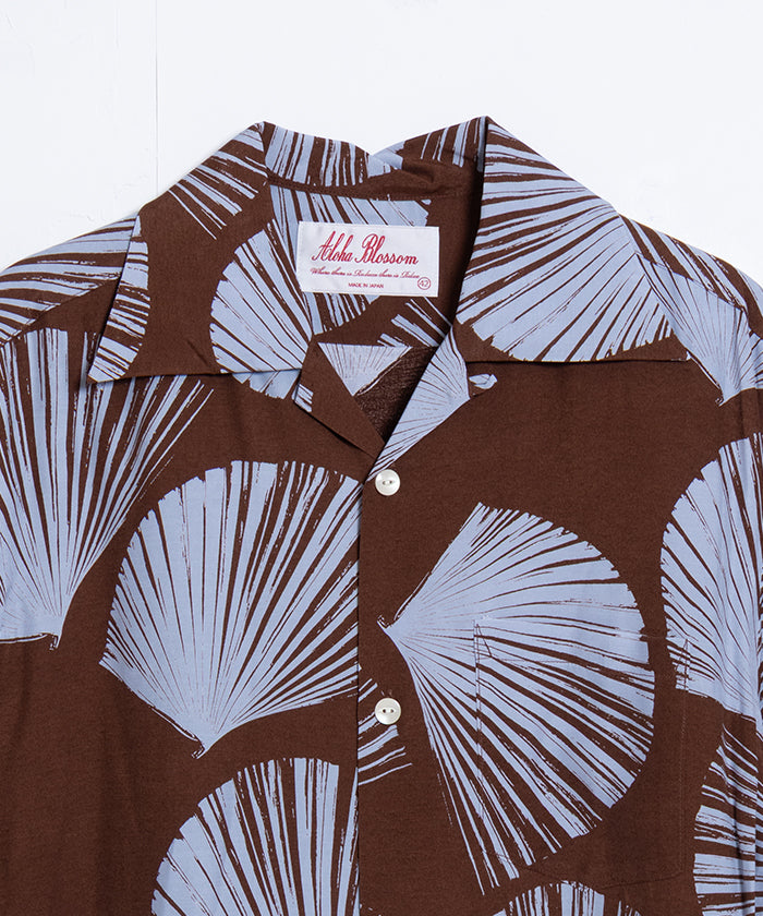 【Aloha Blossom】KUBA - BROWN / アロハブロッサム クバ レーヨン アロハシャツ ブラウン 2025SS 2025春夏 正規取扱店 神奈川 鎌倉 オンラインショップ 通販