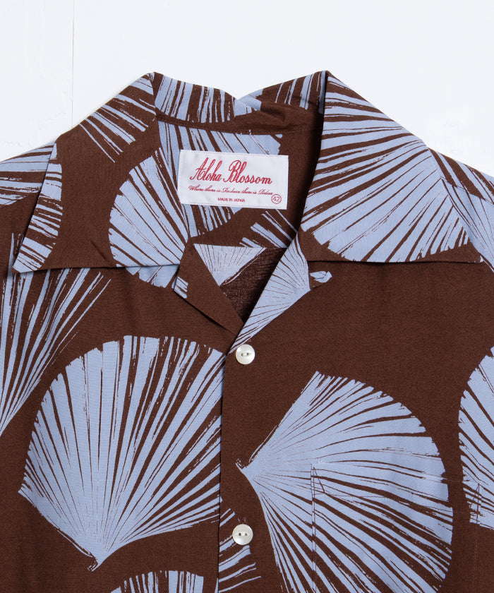 【Aloha Blossom】KUBA - BROWN / アロハブロッサム クバ レーヨン アロハシャツ ブラウン 2025SS 2025春夏 正規取扱店 神奈川 鎌倉 オンラインショップ 通販