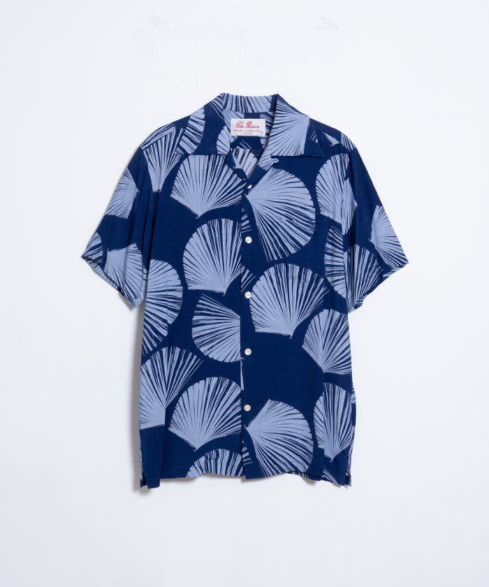 【Aloha Blossom】KUBA - NAVY / アロハブロッサム クバ レーヨン アロハシャツ ネイビー 2025SS 2025春夏 正規取扱店 神奈川 鎌倉 オンラインショップ 通販