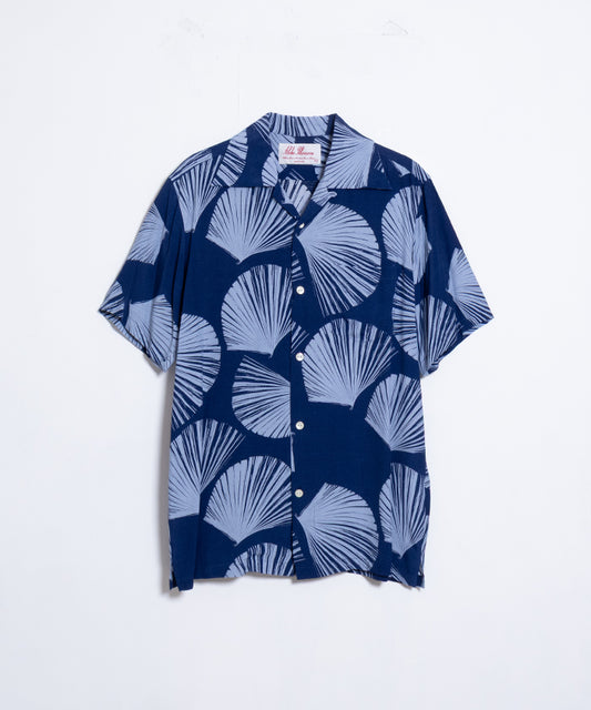 【Aloha Blossom】KUBA - NAVY / アロハブロッサム クバ レーヨン アロハシャツ ネイビー 2025SS 2025春夏 正規取扱店 神奈川 鎌倉 オンラインショップ 通販