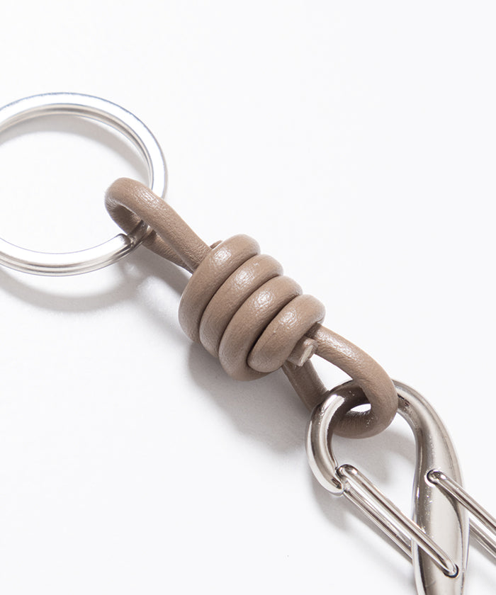 KUMIHIMO KEY HOLDER - GRAY