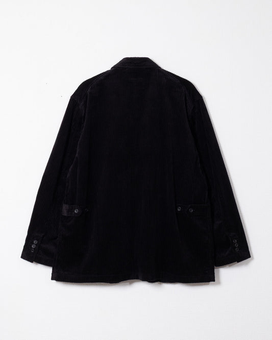 LOITER JACKET - BLACK COTTON 4.5W CORDUROY