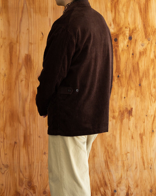 LOITER JACKET - DK.BROWN COTTON 4.5W CORDUROY