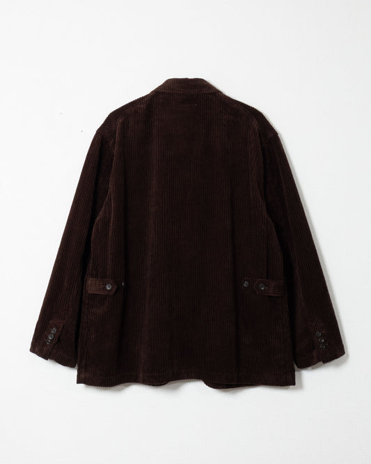 LOITER JACKET - DK.BROWN COTTON 4.5W CORDUROY