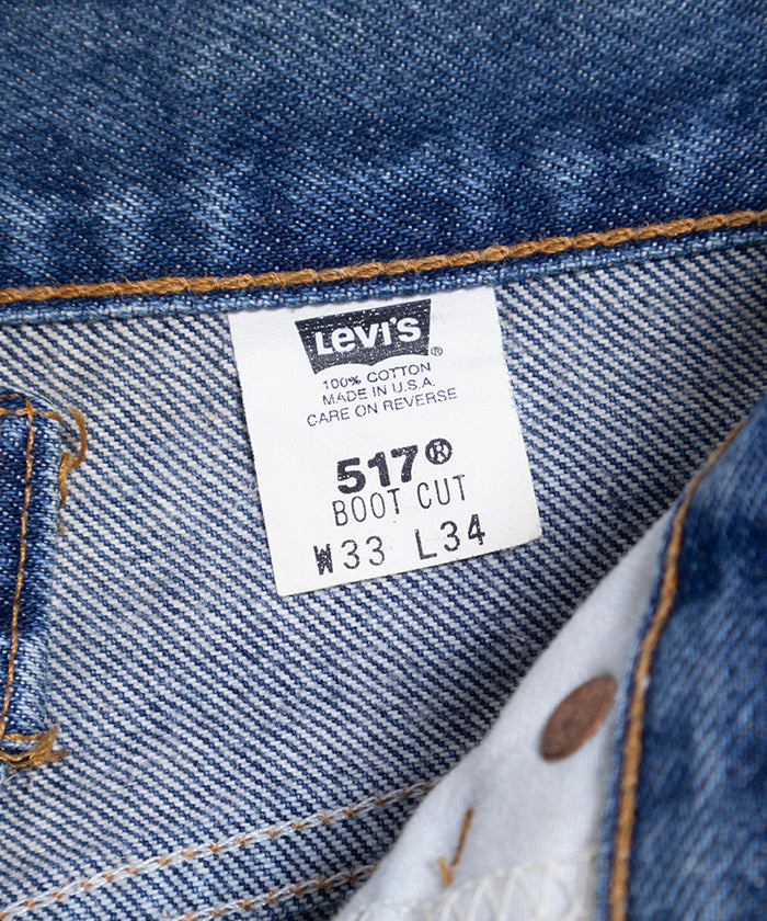 1990’s Levi's 517 MADE IN USA 33 × 34 / ヴィンテージ リーバイス 517 デニム パンツ アメリカ製 古着 オンラインショップ 通販 神奈川 鎌倉