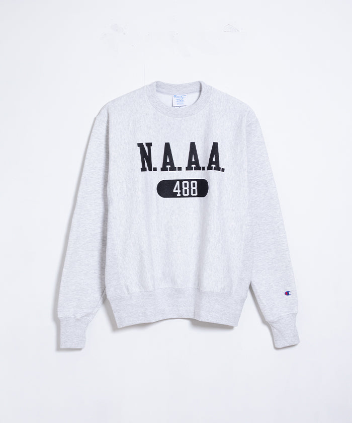 【CHAMPION USA】N.A.A.A 488 CHAMPION REVERSE WEAVE CREW NECK SWEATSHIRT - ASH GREY / チャンピオン リバースウィーブ クルーネック スウェット 米海軍兵学校運動協会 アメリカ企画 新品 取扱店 神奈川 鎌倉 オンラインショップ 通販