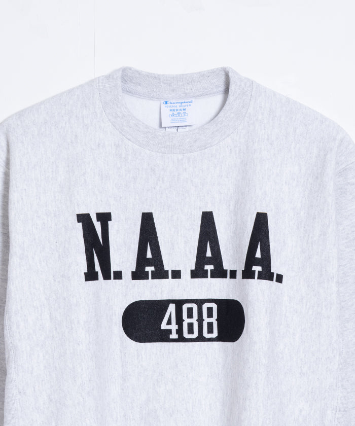 【CHAMPION USA】N.A.A.A 488 CHAMPION REVERSE WEAVE CREW NECK SWEATSHIRT - ASH GREY / チャンピオン リバースウィーブ クルーネック スウェット グレー 米海軍兵学校運動協会 アメリカ企画 新品 取扱店 神奈川 鎌倉 オンラインショップ 通販