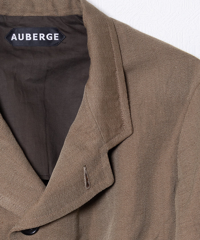 【AUBERGE】NADAR - BEIGE / オーベルジュ ナダール カバードクロス ジャケット サックコート ベージュ 2025AW 2025秋冬 正規取扱店 神奈川 鎌倉 オンラインショップ 通販