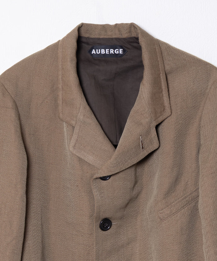 【AUBERGE】NADAR - BEIGE / オーベルジュ ナダール カバードクロス ジャケット サックコート ベージュ 2025AW 2025秋冬 正規取扱店 神奈川 鎌倉 オンラインショップ 通販
