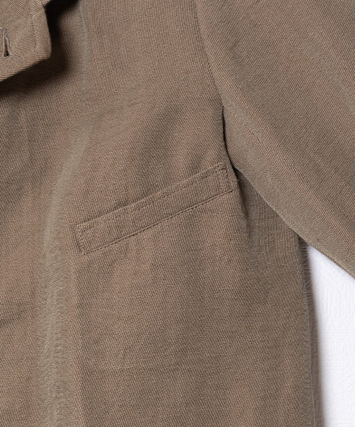 【AUBERGE】NADAR - BEIGE / オーベルジュ ナダール カバードクロス ジャケット サックコート ベージュ 2025AW 2025秋冬 正規取扱店 神奈川 鎌倉 オンラインショップ 通販
