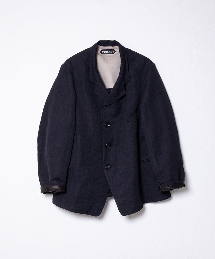 【AUBERGE】NADAR - NAVY / オーベルジュ ナダール カバードクロス ジャケット サックコート 2025AW 2025秋冬 正規取扱店 神奈川 鎌倉 オンラインショップ 通販
