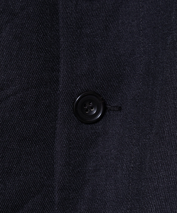 【AUBERGE】NADAR - NAVY / オーベルジュ ナダール カバードクロス ジャケット サックコート ネイビー 2025AW 2025秋冬 正規取扱店 神奈川 鎌倉 オンラインショップ 通販