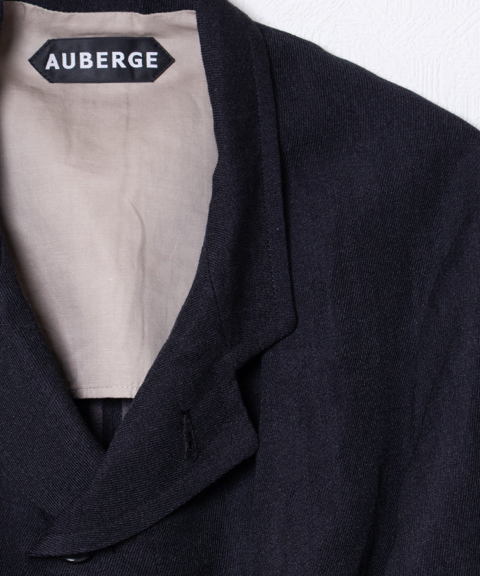 【AUBERGE】NADAR - NAVY / オーベルジュ ナダール カバードクロス ジャケット サックコート 2025AW 2025秋冬 正規取扱店 神奈川 鎌倉 オンラインショップ 通販