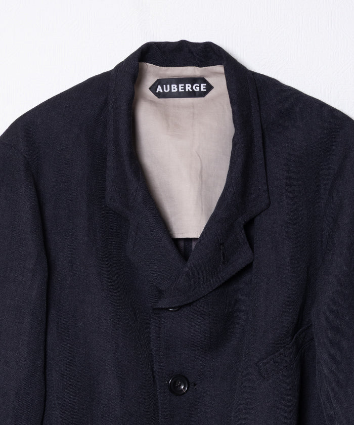 【AUBERGE】NADAR - NAVY / オーベルジュ ナダール カバードクロス ジャケット サックコート 2025AW 2025秋冬 正規取扱店 神奈川 鎌倉 オンラインショップ 通販