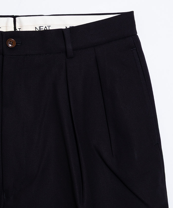 【NEAT】NEAT CHINO SHORTS - BLACK / ニート ニートチノショーツ ブラック 2025SS 2025春夏 正規取扱店 神奈川 鎌倉 オンラインショップ 通販 ショートパンツ