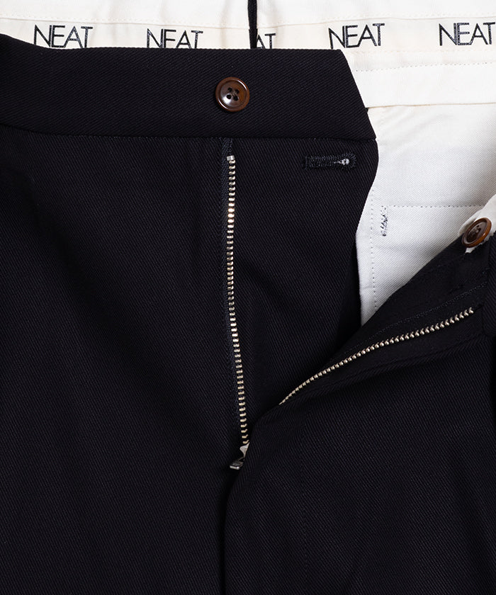 【NEAT】NEAT CHINO SHORTS - BLACK / ニート ニートチノショーツ ブラック 2025SS 2025春夏 正規取扱店 神奈川 鎌倉 オンラインショップ 通販 ショートパンツ