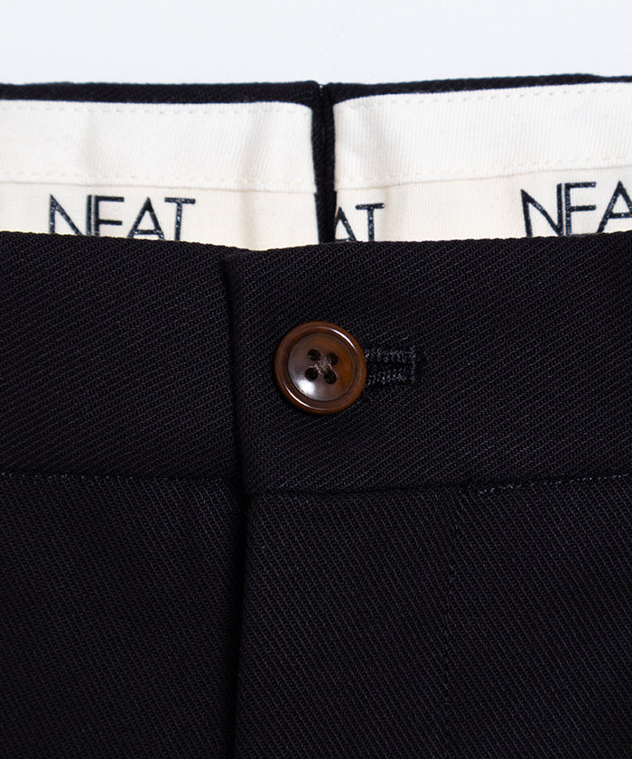 【NEAT】NEAT CHINO SHORTS - BLACK / ニート ニートチノショーツ ブラック 2025SS 2025春夏 正規取扱店 神奈川 鎌倉 オンラインショップ 通販 ショートパンツ