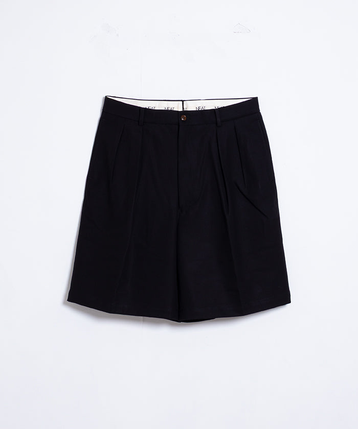 【NEAT】NEAT CHINO SHORTS - BLACK / ニート ニートチノショーツ ブラック 2025SS 2025春夏 正規取扱店 神奈川 鎌倉 オンラインショップ 通販 ショートパンツ