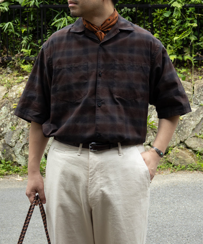 OMBRE DEMI ‐ BLACK × BROWN CHECK