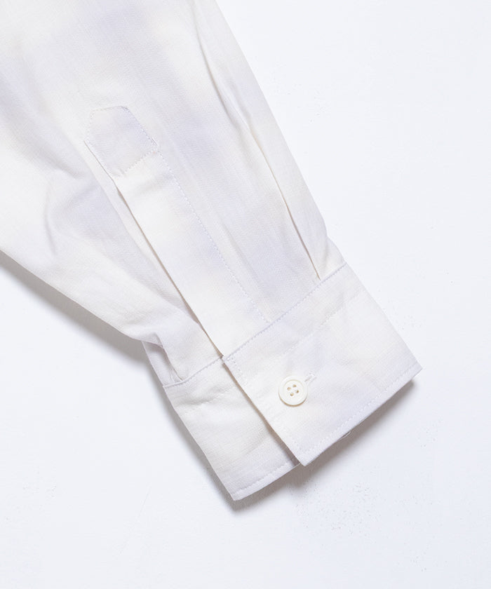 【AUBERGE】OMBRE ‐ P.GRAY × CREAM CHECK / オーベルジュ オンブレチェック オープンカラーシャツ グレー×クリーム 2025SS 2025春夏 長袖 開襟 シャツ 正規取扱店 神奈川 鎌倉 オンラインショップ 通販