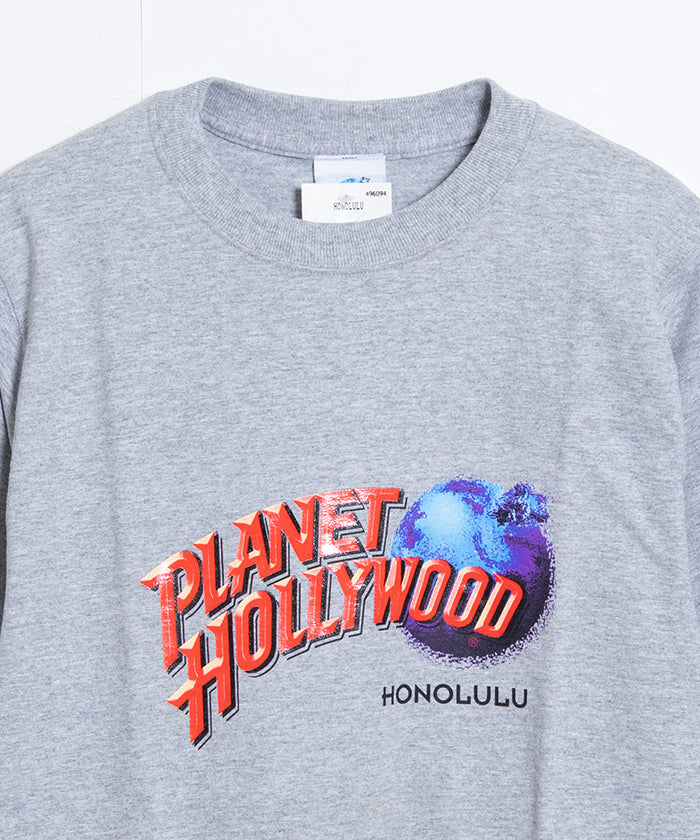 1990's PLANET HOLLYWOOD TEE HONOLULU DEADSTOCK / プラネットハリウッド Tシャツ ホノルル デッドストック グレー オンラインショップ 通販 古着