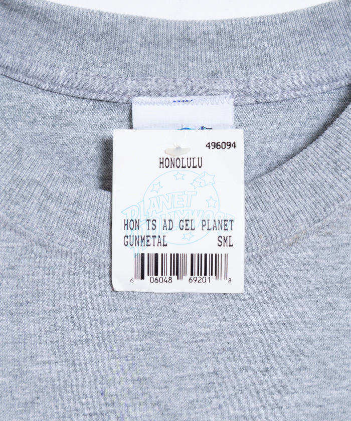1990's PLANET HOLLYWOOD TEE HONOLULU DEADSTOCK / プラネットハリウッド Tシャツ ホノルル デッドストック グレー オンラインショップ 通販 古着