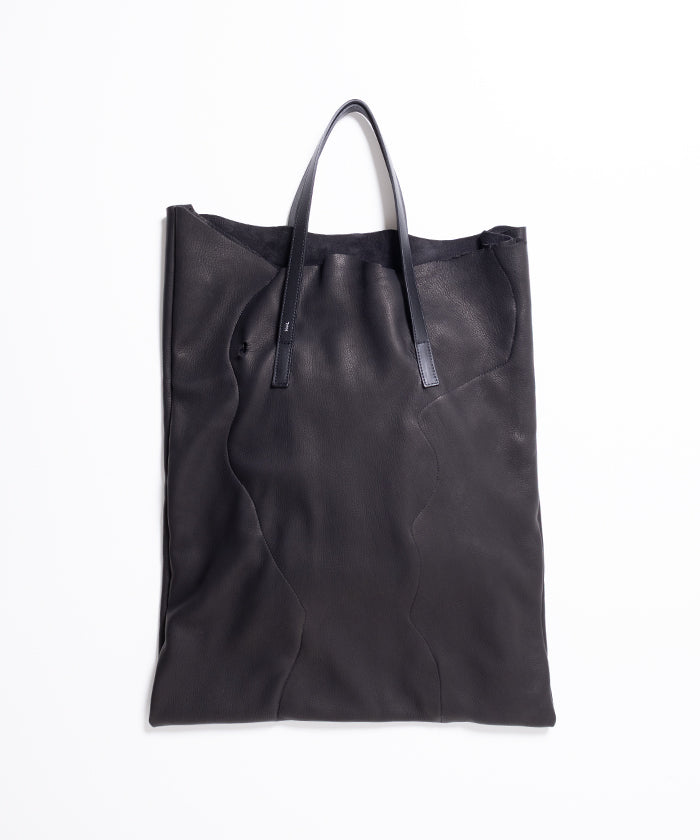 【HAAL】PRIMITIVE TOTE BAG DEER - BLACK / ハール プリミティブトートバッグ ディアスキン ブラック レザートートバッグ レザーバッグ 2025AW 2025秋冬 正規取扱店 神奈川 鎌倉 オンラインショップ 通販