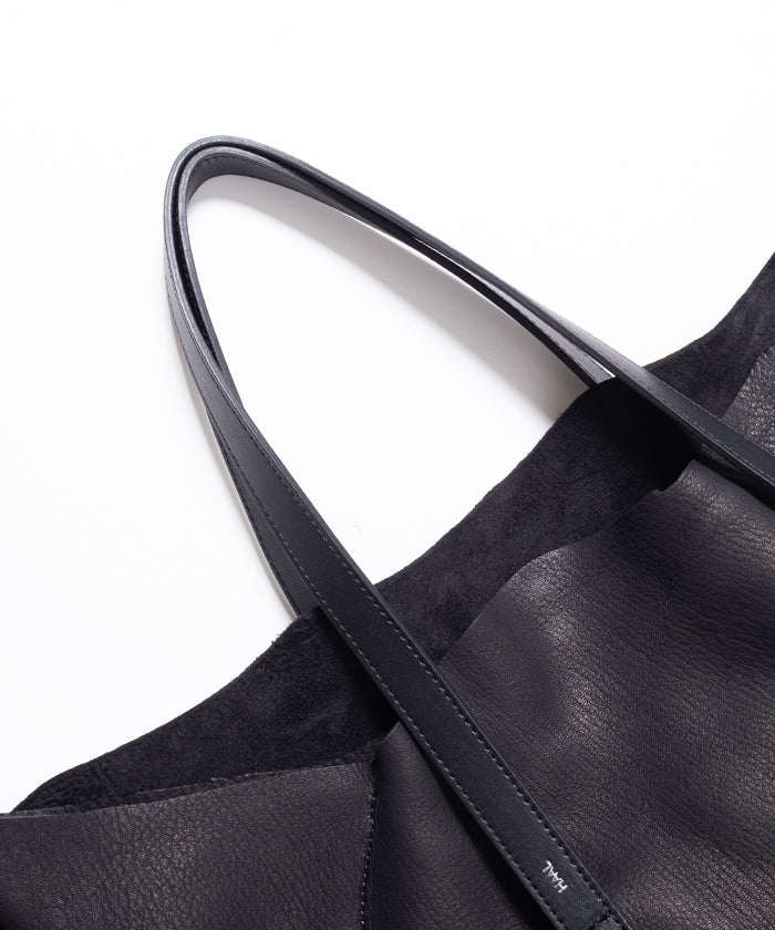 【HAAL】PRIMITIVE TOTE BAG DEER - BLACK / ハール プリミティブトートバッグ ディアスキン ブラック レザートートバッグ レザーバッグ 2025AW 2025秋冬 正規取扱店 神奈川 鎌倉 オンラインショップ 通販