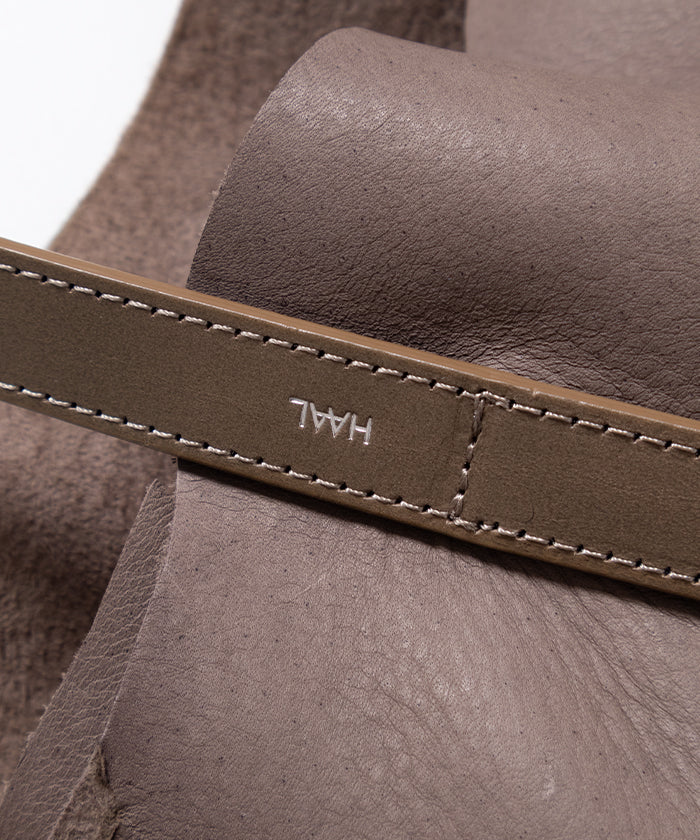 【HAAL】PRIMITIVE TOTE BAG DEER - GRAY / ハール プリミティブトートバッグ ディアスキン グレー 2025AW 2025秋冬 正規取扱店 レザーバッグ レザートートバッグ 神奈川 鎌倉 オンラインショップ 通販