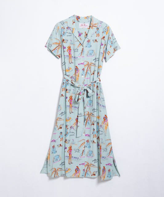 【Aloha Blossom】RYUKYU SOUVENIOR DRESS  / アロハブロッサム レーヨン ワンピース ドレス レディース 琉球スーベニア 2025SS 2025春夏 正規取扱店 神奈川 鎌倉 オンラインショップ 通販