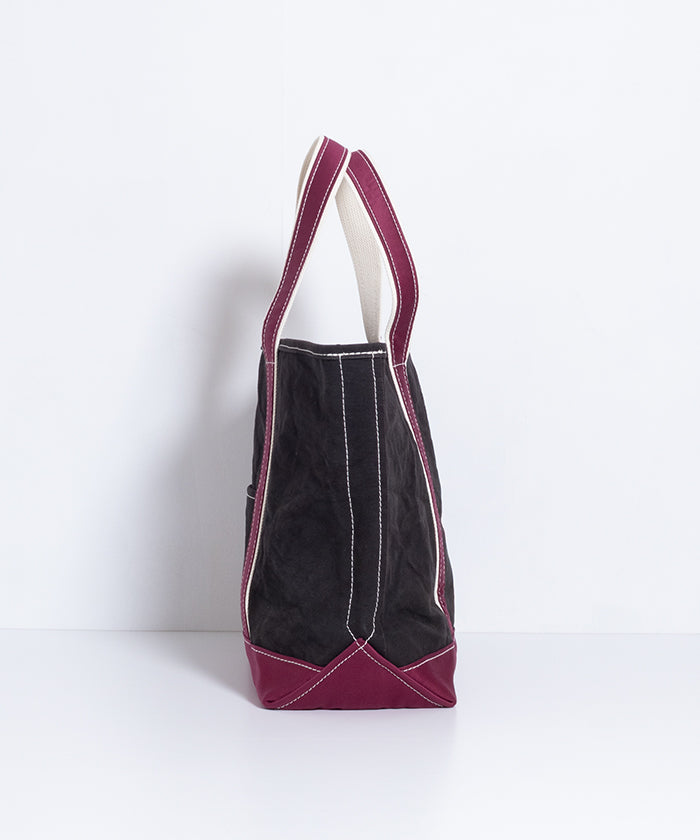 【OUTIL】SAC COLMAR - BLACK / BEAUJOLAIS / ウティ キャンバス トートバッグ 帆布バッグ 2025AW 2025秋冬 正規取扱店 神奈川 鎌倉 オンラインショップ 通販 メンズ レディース