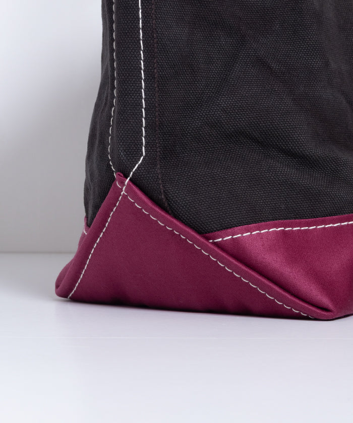 【OUTIL】SAC COLMAR - BLACK / BEAUJOLAIS / ウティ キャンバス トートバッグ 帆布バッグ 2025AW 2025秋冬 正規取扱店 神奈川 鎌倉 オンラインショップ 通販 メンズ レディース