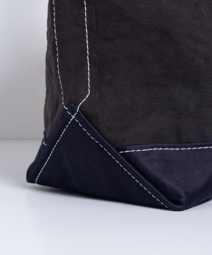 【OUTIL】SAC COLMAR - BLACK / BLACK INDIGO / ウティ キャンバス トートバッグ ブラック 黒 2025AW 2025秋冬 正規取扱店 神奈川 鎌倉 オンラインショップ 通販