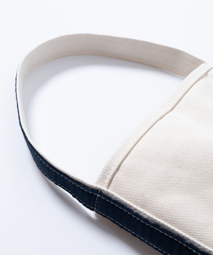 【OUTIL】SAC MOUCHARD BOUTEILLE - ECRU / INDIGO / ウティ キャンバス バッグ 2025SS 帆布バッグ 新作 正規取扱店 神奈川 鎌倉 通販 オンラインショップ