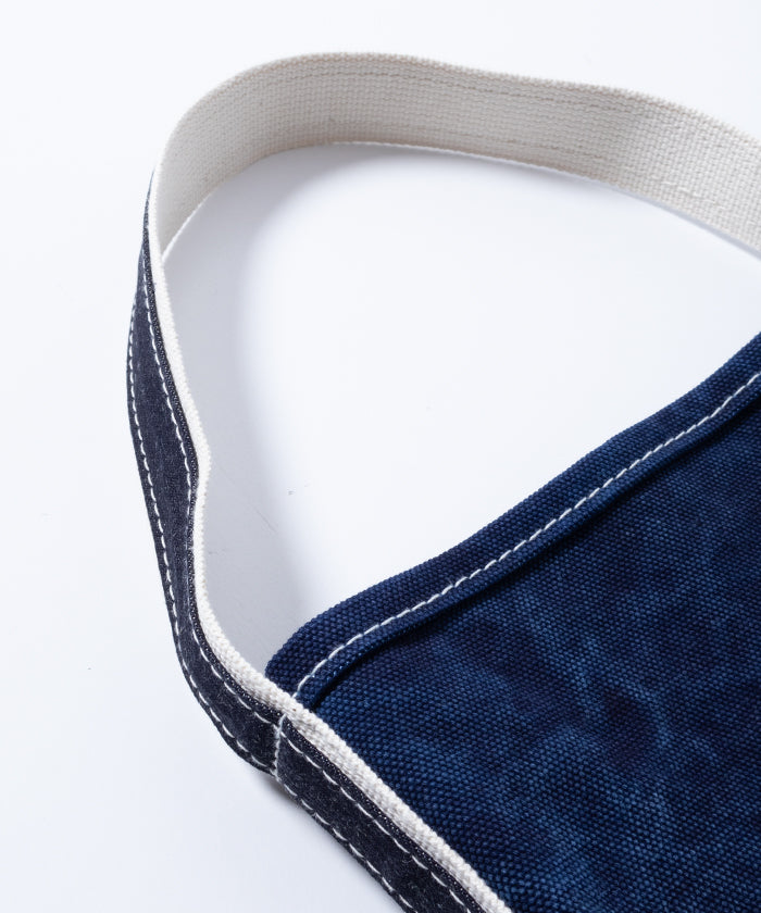 【OUTIL】SAC MOUCHARD BOUTEILLE - INDIGO / INDIGO / ウティ インディゴ染め キャンバス バッグ 2025SS 2025春夏 新作 正規取扱店 神奈川 鎌倉 通販 オンラインショップ