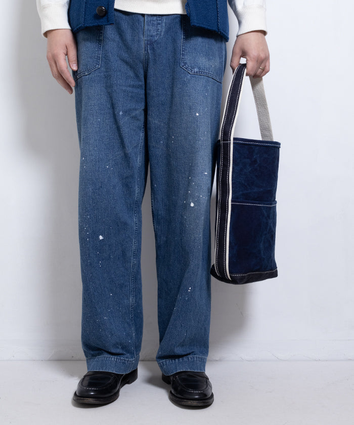 【OUTIL】SAC MOUCHARD BOUTEILLE - INDIGO / INDIGO / ウティ インディゴ染め キャンバス バッグ 2025SS 2025春夏 新作 正規取扱店 神奈川 鎌倉 通販 オンラインショップ