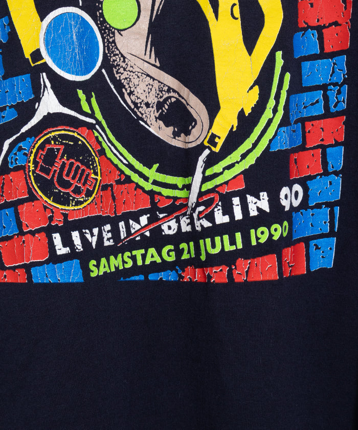 1990's SCREENSTARS TEE PINK FLOYD THE WALL LIVE IN BERLIN 1990 / ピンクフロイド ザ・ウォール アルバム ライブTシャツ バンドTシャツ ブラック アメリカ製 オンラインショップ 通販 ヴィンテージ ビンテージ