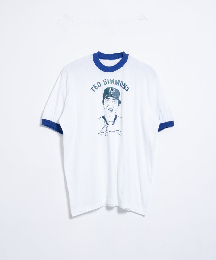 1980年的运动服铃声T恤MLB Ted Simmons