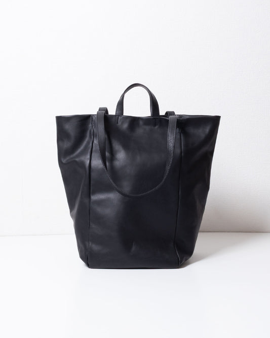 【HAAL】TALL BOX TOTE HS LEATHER - BLACK | ハール トールボックス トートバッグ カウレザー 2026aw 2026秋冬 正規取扱店 神奈川 鎌倉 アルザック鎌倉 オンラインショップ 通販