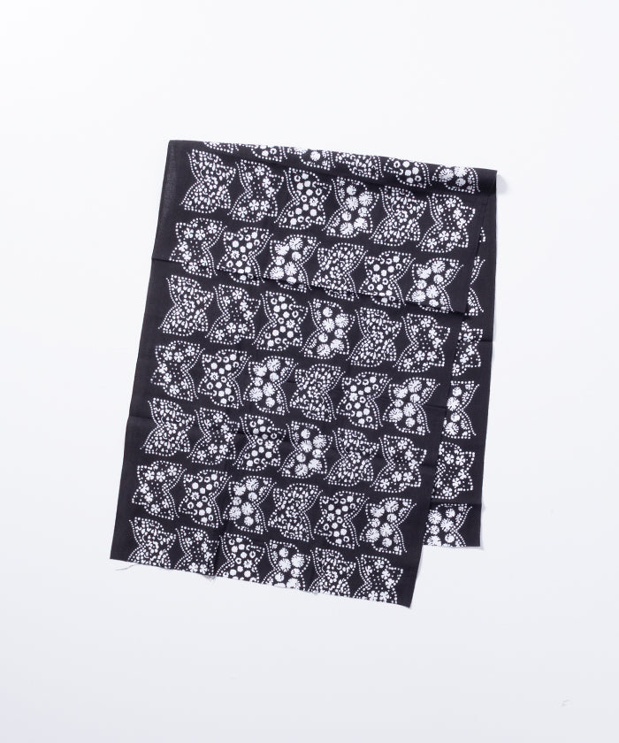 【Needles】TENUGUI BANDANA PAPILLON - BLACK / ニードルズ 手拭い バンダナ パピヨン 2025AW 2025秋冬 正規取扱店 神奈川 鎌倉 オンラインショップ 通販